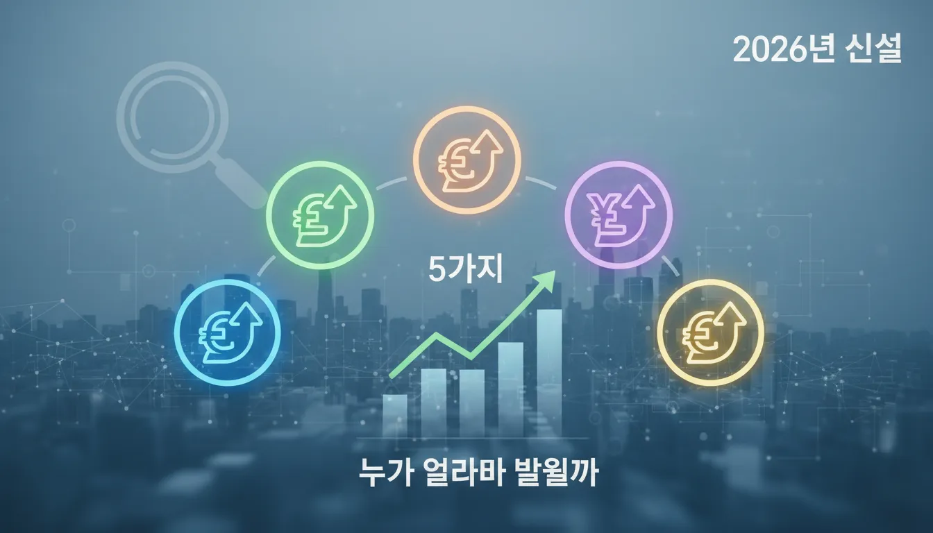 2026년 신설 정부지원금 5가지 완벽 분석｜누가 얼마나 받을까?